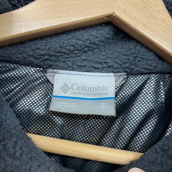 Columbia Gray Fleece Lined Hood Winter Coat Girls Small 8 Snow - Picture 7 of 8